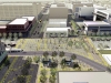 C -View of proposed shared use plaza with pedestrain lighting